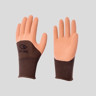 Foamed genuine goods wear-resistant labor protection gloves impregnated breathable non-slip workers latex rubber protection wholesale comfort