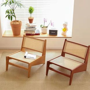 Recliner Sofa Lazy Chair Nordic Chandigarh Balcony Designer Casual Single Solid Wood Silent Rattan Chair