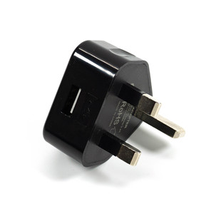 Cross-border British 5V2A charger black Dubai triangle plug 5V2.1A Amazon single USB charging head