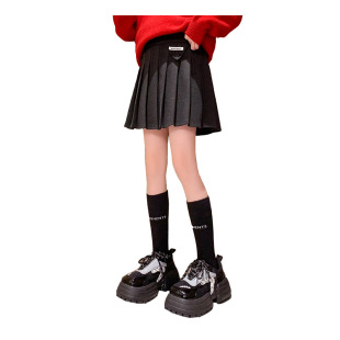 JK Style Girl's Autumn and Winter Stylish Pleated Skirt Thickened Skirt 2022 Children's Clothing Girl's A- Line Skirt Skirt Children's Skirt