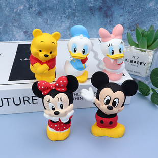 3D Mickey Minnie Cute Animal Aromatherapy Gypsum Ornaments Winnie the Pooh Car Air Outlet Expansion Stone Silicone Mould