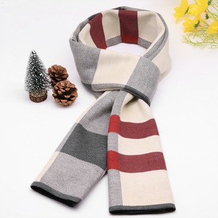 Men's 2024 Autumn and Winter Simple Cold-proof All-match Knitted Wool Scarf Casual High-end Fashion Scarf Trend