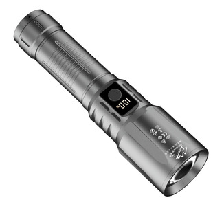 Flashlight long endurance strong light charging emergency lighting outdoor portable tactical flashlight stretch zoom factory wholesale