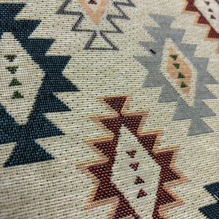 Classic Bohemian Ethnic Style Large Diamond Pattern Tiled Loop Casual Versatile Textile Jacquard Clothing Tablecloth
