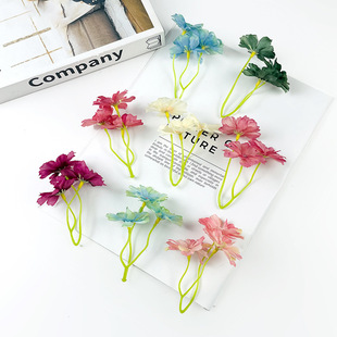 Simulation 3 fork star language flower diy daisy flower string headdress hairpin flower material flower arrangement gift box decoration small ornaments