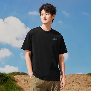 Tuo Road 2024 Summer Ice Silk Short-sleeved T-shirt Men's Round Neck Printed Half-sleeved Ice Oxygen Bar Cool-feeling Fashion T-shirt