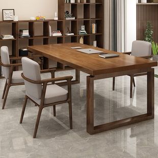 Scandinavian All Solid Wood Desk Study Table Living Room Large Desk Writing Table Long Table Calligraphy Double Home Pure Solid Wood