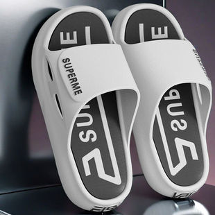 PVC manufacturers men's slippers home summer men's outdoor soft bottom waterproof deodorant home anti-slip thick bottom