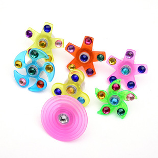 Children's toy ring wrist band luminous fingertip gyro Children's Fun rotating bracelet flash creative Wholesale