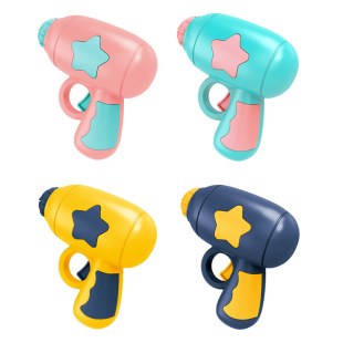 Wholesale children's luminous gyro pistol flash UFO gun multi-play small toy set night market stall