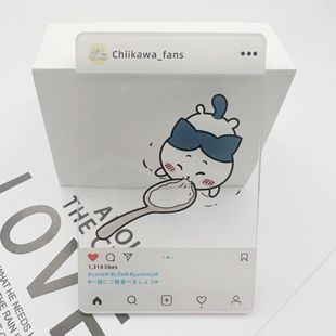 Тесно отобранные креативные украшения Jiyi Kawa ins еда пвх милые фотографии diy мультфильм акриловой карты оптом