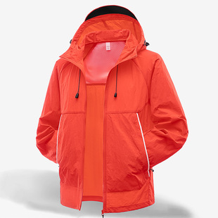 JI Neng Running Sun Protection Clothing Women's New Outdoor Sports Jacket Men's Spring and Summer Ice Silk Skin Clothing Lightweight Breathable Windbreaker