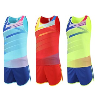 Track and Field sportswear suit male student training sprint vest children running competition uniform printing team uniform female