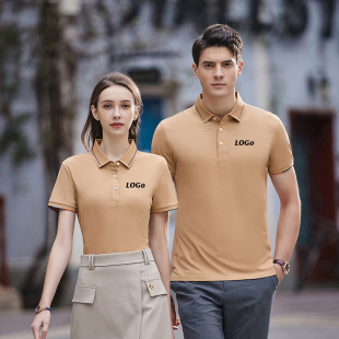 Summer polo shirt custom work clothes group clothes embroidery cotton short sleeve advertising cultural shirt custom printing logo