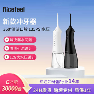 Household Oral Portable Tooth Cleaner Large Capacity Water Tank Cross-Border Export Amazon Mini Electric Tooth Rinser