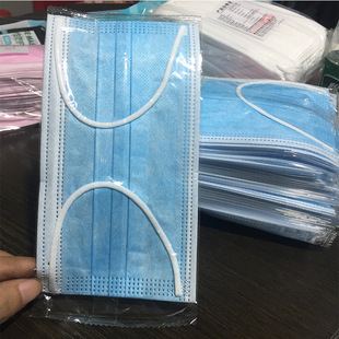 Factory disposable mask non-woven mask three-layer protection with meltblown cloth dust-proof civilian adult wholesale