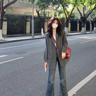 High-grade Suit Jacket Women's Spring and Autumn New Korean-style Casual Loose Design Sense Niche Suit Top All-match Slim Look