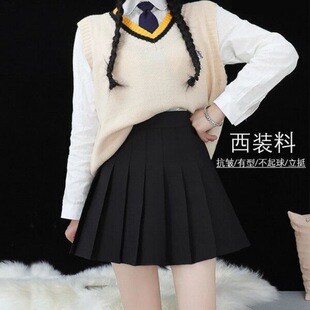 2024 New Black Short Skirt Pleated Skirt Spring and Summer High Waist Skirt Autumn Large Size A-line Slim JK Short Skirt for Women