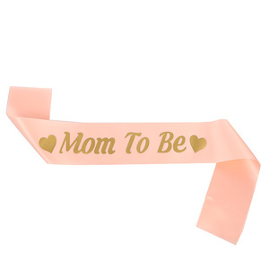 babay shower mother and child party bronzing shoulder strap etiquette belt MOM TO BE mother-TO-BE belt spot batch