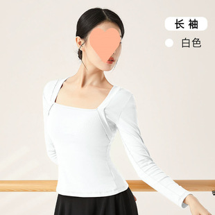 Dance Clothing Tops for Women, Spring and Autum Ballet Practice Clothing, Adult Gymnastics Body Suits, Classical Dance Teacher Clothing