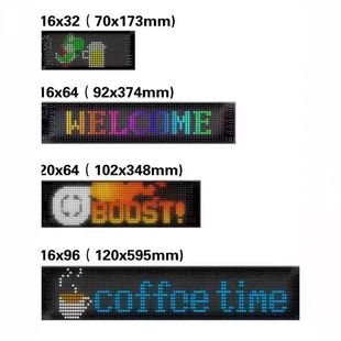 led car soft screen usb car flexible advertising screen APP bluetooth smart screen window door head full color display screen
