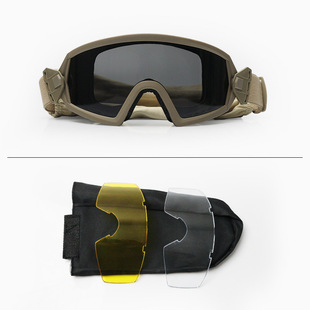 New Tactical Goggles Real CS Army Fan Field Bulletproof Shooting Glasses Motorcycle Wind-proof Sand Riding Mirror