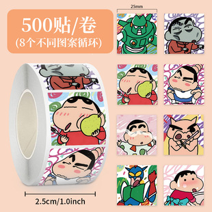 Crayon Shinchan Nuts Наклейки 28 новых мультфильмов милые аниме персонажи граффити наклейки для украшения окна мобильного телефона