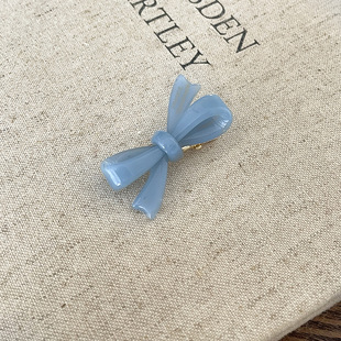 Simple Acetic Acid Bow Hairpin Women's Mori Girl's Niche Design Hair Ring 2024 New Fashion All-match Hair Accessories
