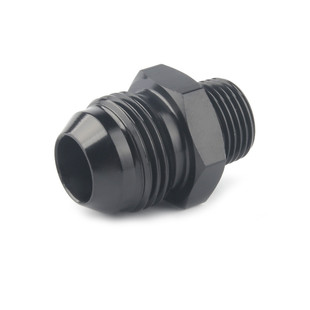 Straight adapter AN3/AN4/AN6/AN8/AN10/AN12 male turn NPT connector adapter Black