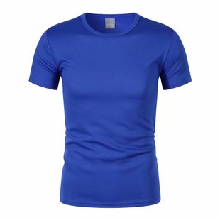 Ice Silk Short-sleeved T-shirt Men's Loose Large Size Men's Clothing Simple All-match Comfortable T-shirt Solid Color Casual Short-sleeved T-shirt Men's Trendy