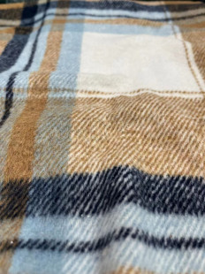 Woolen Velvet Spot Smooth Wool Large Plaid Outwear Clothing/shoes, Hats/bag Fabrics Shaoxing Fabrics