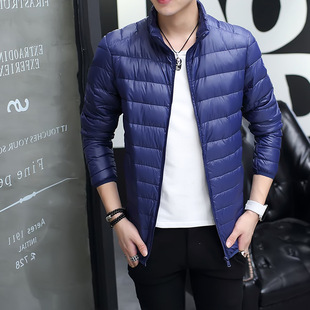 2023 New Men's Winter down Jacket Casual Trendy Lightweight Cotton Coat Men's Small Cotton-Padded Jacket Winter Outerwear Men