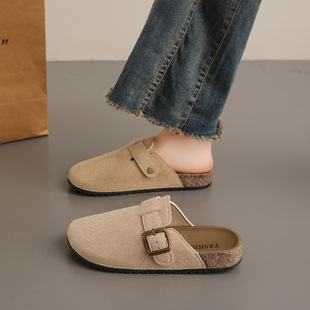 Birken Half-Doubt Baotou тапочки женские женские туфли удобные толстые подошвы