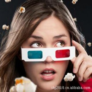 Бумага 3D очки красный и синий 3D бумаги очки красный и красный декодирования очки внешней торговли очки