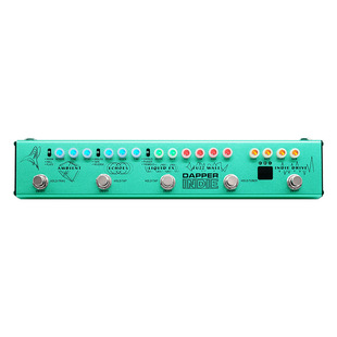 Valeton Dapper electric guitar effect distortion overload compression reverb front-level DI box bass single block