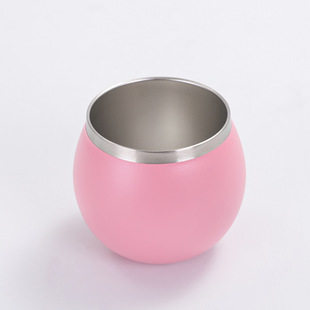 Cross-border 304 stainless steel double-layer vacuum insulation cup Argentina creative Madai cup mini coffee cup with straw