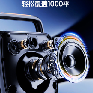 Shinco Bluetooth Audio на открытом воздухе большой громкости KSong портативный широкофонный танец маленький динамик тяжелый сабвуфер с беспроводным микрофоном