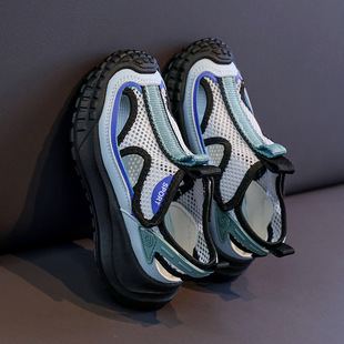 Summer Children's Mesh Shoes 2025 Boys Hollow Breathable sneaker Girls Outdoor Baotou Sports Sandals Beach Shoes