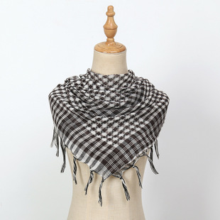 Amazon Arab Turban Arafat Square Scarf Tactical Outdoor Camping Foreign Trade Muslim Square Scarf