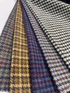 Woolen Woolen in stock Sanding Small Hatbird Plaid Coat Clothing/Shoes and Hats/Luggage Fabric Cloth