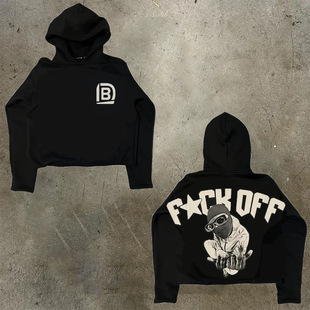 Men's Hoodie Y2K Harajuku Hip Hop Cartoon Graphic Print Pullover Fashion Casual Loose Sweatshirt Men