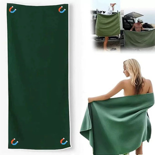 Cross-border explosions Outdoor Magnetic Bath Towel outdoor magnetic bath towel fiber quick-drying bath towel