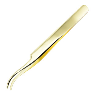 Factory round mouth eyelash tweezers beauty tools stainless steel eyelash curler eyelash tweezers false eyelash auxiliary makeup
