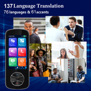 V10 intelligent language translator multi-language translation with offline translation photo translation 3.0 inch touch screen