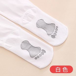 Children's dance socks thin practice dancing white special leggings girls spring and summer non-slip pantyhose does not fall off the file