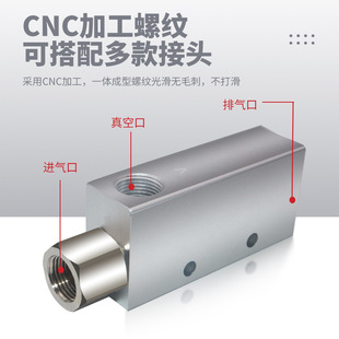 Vacuum generator pneumatic negative pressure switch vacuum valve CV-10/15/20HS suction cup manipulator accessories