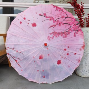 Tassel non-oil paper dance umbrella performance Chinese style antique umbrella classical children's prop umbrella suspended ceiling decorative umbrella