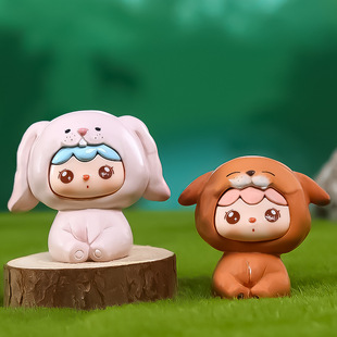 Moe Bao Sen Blind Box ручной работы Креативные Мультяшные украшения из смолы кукла подарок милые Исцеляющие настольные маленькие украшения