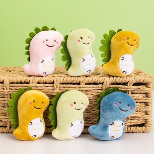 Cute cartoon plush little dinosaur brooch doll diy hair accessories socks bag accessories clothing accessories wholesale