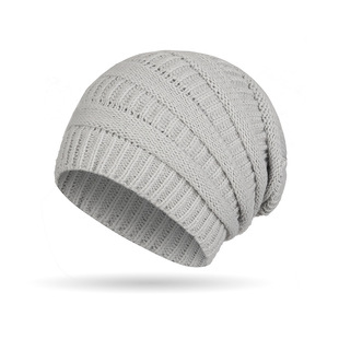 Winter Solid Color All-match Long Edition Wool Hat Warm Ear Protection Stack Cap AliExpress TEMU Cross-border Outdoor Stacking Cap